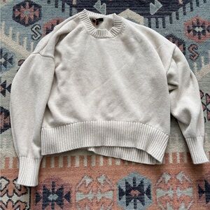 Quince Cream Crew Neck Sweater S